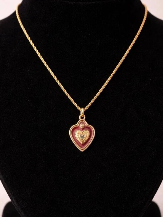 Alex and Ani Jewelry - Alex and Ani Gold Heart Vintage Necklace – Angel Message Pendant